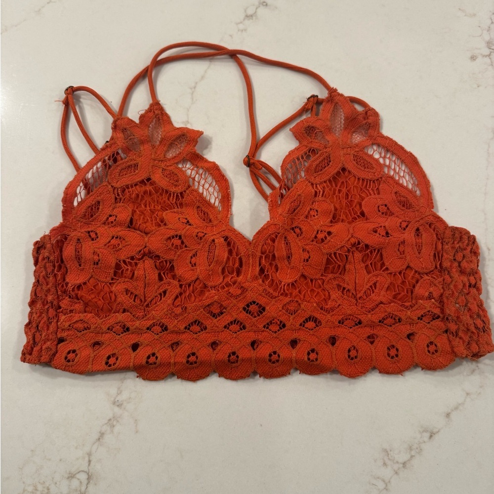 Hummingbird Orange Lace Bandeau